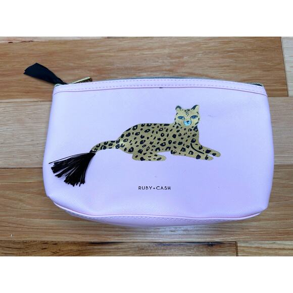 Ruby + Cash: Pink Leopard Tassel Makeup Bag - Picture 8 of 8